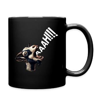 Aaah - Goat Whisperer Rancher Farm Animal - Ziege - Tasse einfarbig - Schwarz - Rechts