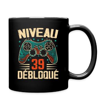 1985 cadeaux 39e Anniversaire, Aventure de 39 Ans - Mug uni - noir - Droite