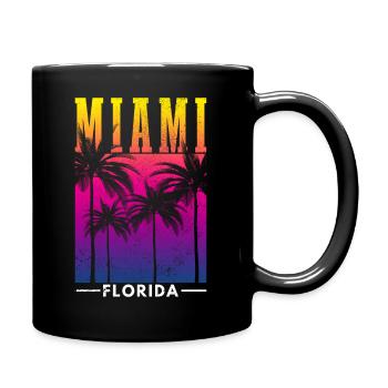 Miami Florida USA Retro Vintage - Tasse einfarbig - Schwarz - Rechts