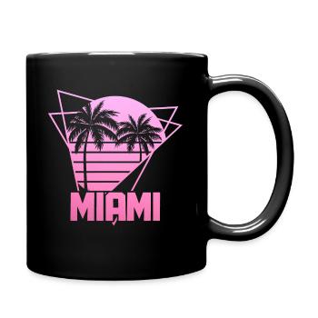 Miami Florida USA Retro Vintage - Tasse einfarbig - Schwarz - Rechts
