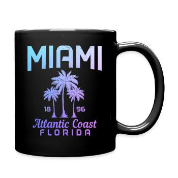 Miami Florida USA Retro Vintage - Tasse einfarbig - Schwarz - Rechts