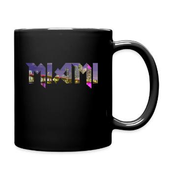 Miami Florida USA Retro Vintage - Tasse einfarbig - Schwarz - Rechts