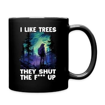 Amoureux de la forêt et fans de trekking T pour - Mug uni - noir - Droite