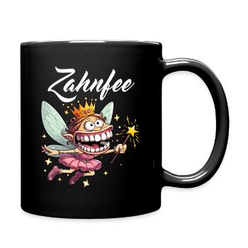 Zahnfee Karneval Kostüm lustig Verkleidung Alaaf - Tasse einfarbig - Schwarz - Rechts
