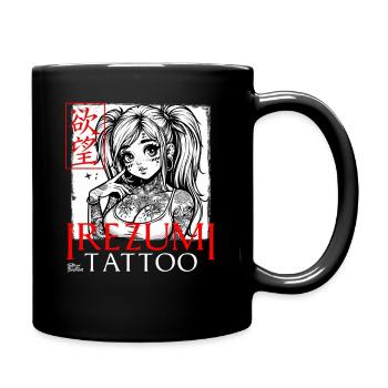 irezumi Tattoo Japan Inked Manga Anime - Tasse einfarbig - Schwarz - Rechts