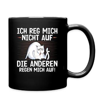 Je ne m’énerve pas, les autres m’énervent - Mug uni - noir - Droite
