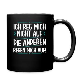 Je ne m’énerve pas, les autres m’énervent - Mug uni - noir - Droite