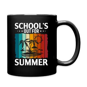 School is out for the summer - Full Colour Mug - black - Right
