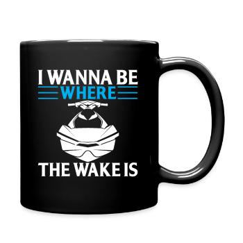 Ich Möchte Dort Sein Wo Das Erwachen Ist - Tasse einfarbig - Schwarz - Rechts