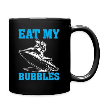Manger mes bulles - Mug uni - noir - Droite