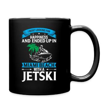 Ich War Auf Der Suche Nach Glück Und Landete In Mi - Tasse einfarbig - Schwarz - Rechts