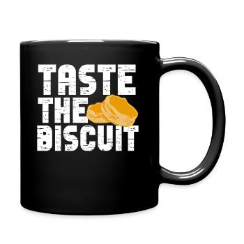 Taste The Biscuit Taste The Goodness - Full Colour Mug - black - Right