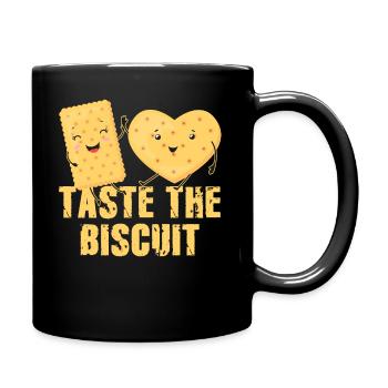 Taste The Biscuit Taste The Goodness - Full Colour Mug - black - Right