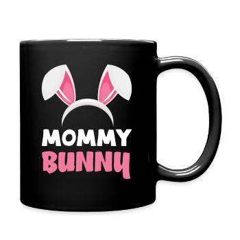 Maman lapin Pâques lapin oreilles de Pâques - Mug uni - noir - Droite