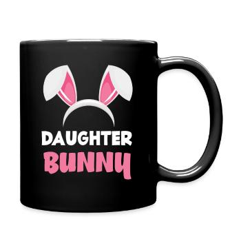 Fille lapin Pâques lapin oreilles de Pâques - Mug uni - noir - Droite
