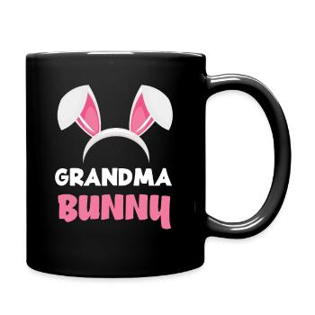 Grand-mère lapin de Pâques oreilles de lapin Pâques - Mug uni - noir - Droite