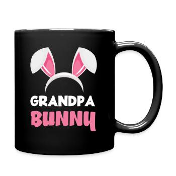 Grand-père Lapin Oreilles de Lapin de Pâques - Mug uni - noir - Droite