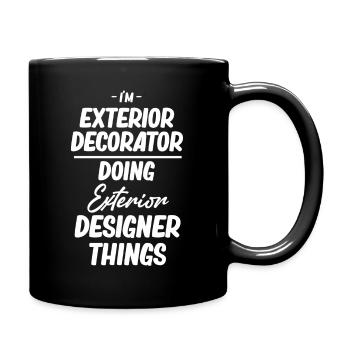 I'm an exterior designer and I make - Full Colour Mug - black - Right