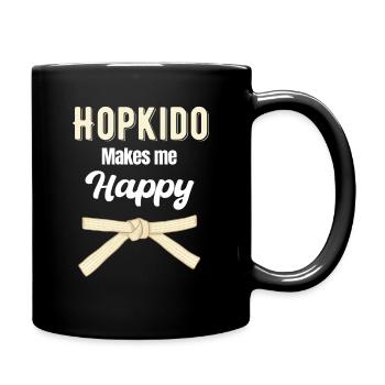 Hapkido Macht Mich Glücklich Asiatisches Boxen - Tasse einfarbig - Schwarz - Rechts