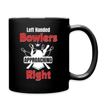 Les gauchers s’approchent des droitiers, les deux mains - Mug uni - noir - Droite