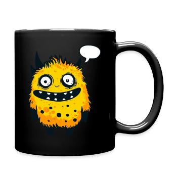 Bob das Fleckenmonster - Tasse einfarbig - Schwarz - Rechts