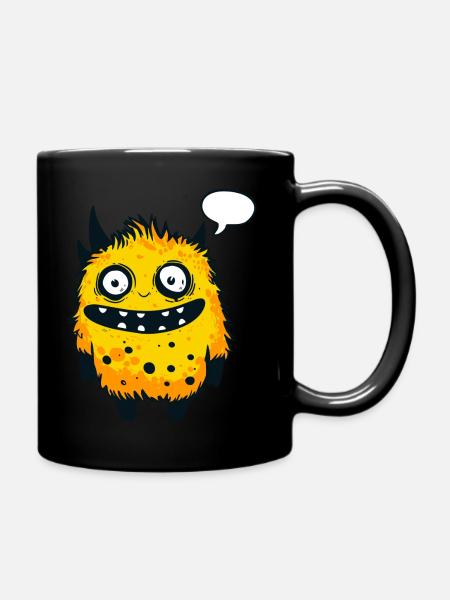 Bob das Fleckenmonster - Tasse einfarbig - Schwarz