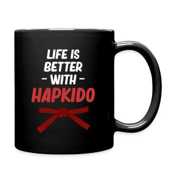 La vie est meilleure avec le jiu-jitsu de boxe hapkido - Mug uni - noir - Droite