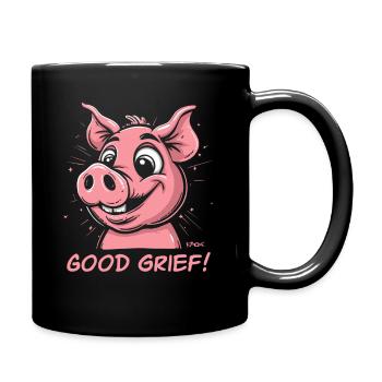 Oh, mon Dieu! Drôle de cochon - Mug uni - noir - Droite