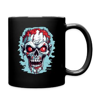 Another zombie skull - Full Colour Mug - black - Right