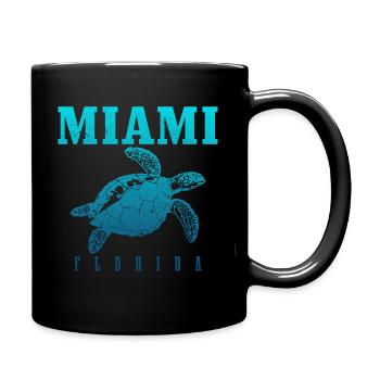 Miami, Floride, États-Unis - Mug uni - noir - Droite