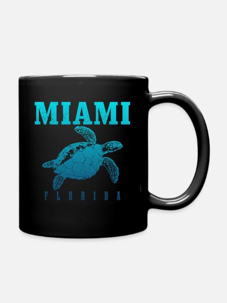 Miami Florida USA - Tasse einfarbig - Schwarz