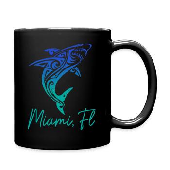 Miami, Floride, États-Unis - Mug uni - noir - Droite