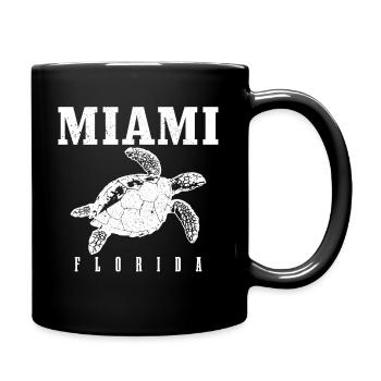 Miami, Floride, États-Unis - Mug uni - noir - Droite