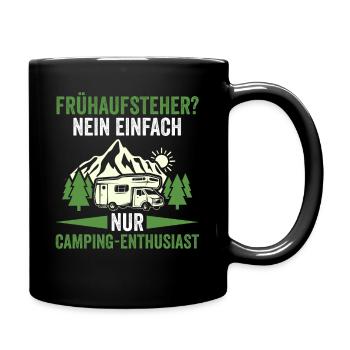 Camper Caravan Motorhome Camping Camping - Full Colour Mug - black - Right