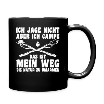 Camper Caravan Motorhome Camping Camping - Full Colour Mug - black - Right