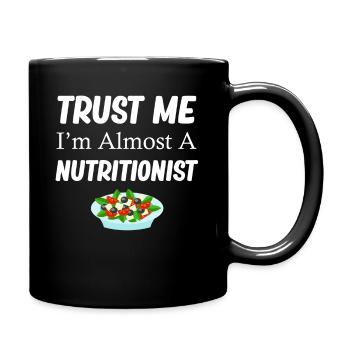 Trust me, I'm almost a medical - Full Colour Mug - black - Right