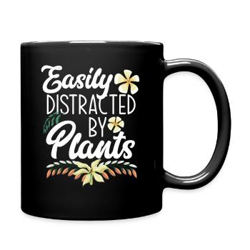 Garten Pflanzen Gärtner Gartenarbeit - Tasse einfarbig - Schwarz - Rechts