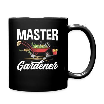 Garten Meister - Tasse einfarbig - Schwarz - Rechts