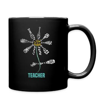 Lehrer aller Dinge - Tasse einfarbig - Schwarz - Rechts