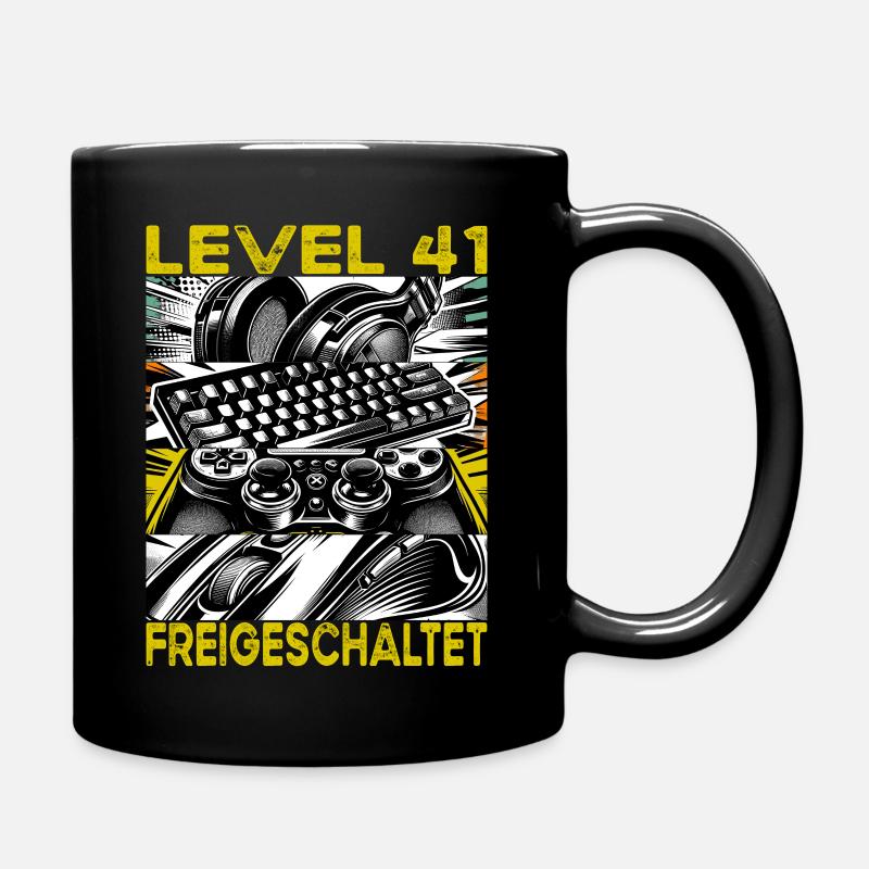 Geburtstag Level 41 freigeschaltet Gaming & Zocker - Tasse einfarbig - Schwarz