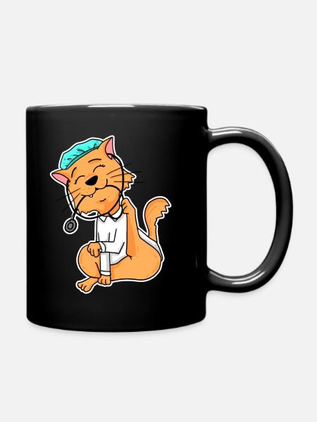 Cadeau de médecine vétérinaire vétérinaire pour animaux - Mug uni - noir