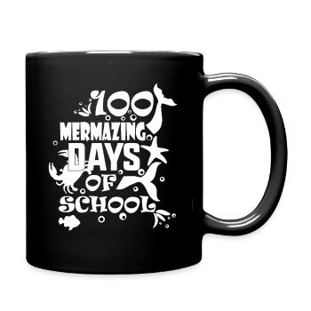 100 Mermazing Days Of School - Full Colour Mug - black - Right