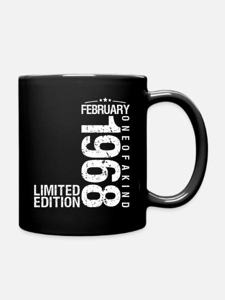 Februar 1968 Februar Jahrestag Januar 1968 - Tasse einfarbig - Schwarz