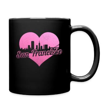 Souvenir de San Francisco en Californie - Mug uni - noir - Droite