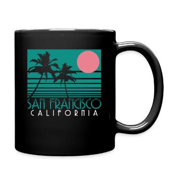 Souvenir de San Francisco en Californie - Mug uni - noir - Droite
