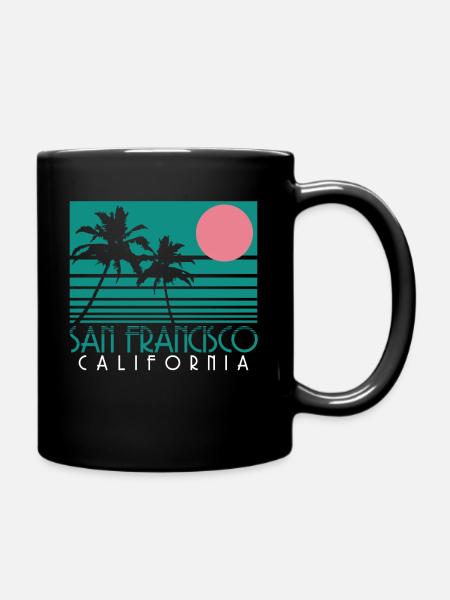 Souvenir de San Francisco en Californie - Mug uni - noir