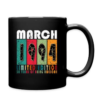 Mars 1994 cadeau d’anniversaire. Mars 1994. - Mug uni - noir - Droite