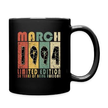 Mars 1994 anniversaire édition limitée - Mug uni - noir - Droite