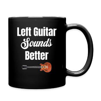 La guitare gauche sonne mieux Guitariste bassiste - Mug uni - noir - Droite