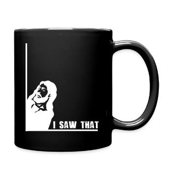 i saw that - Jesus - Jesus sieht alles! - Tasse einfarbig - Schwarz - Rechts